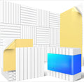 12 Pack White Slatted Acoustic Panels