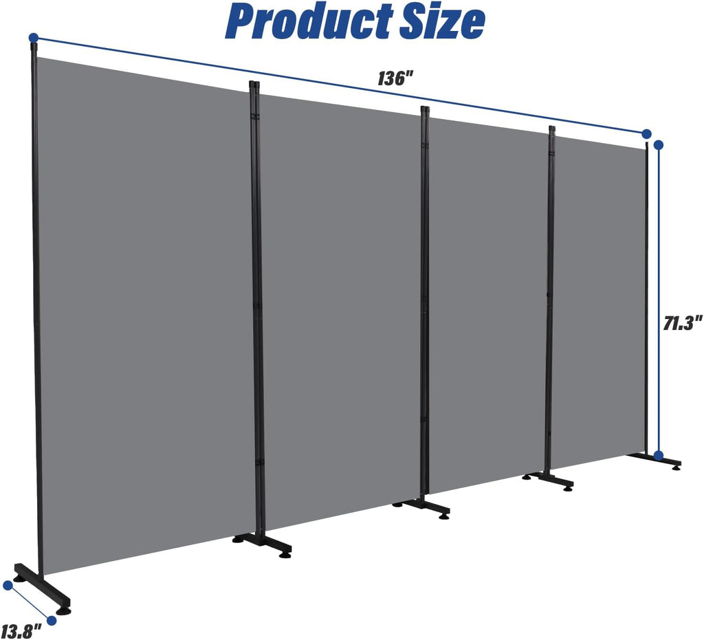 4 Panel Fabric Folding Room Divider