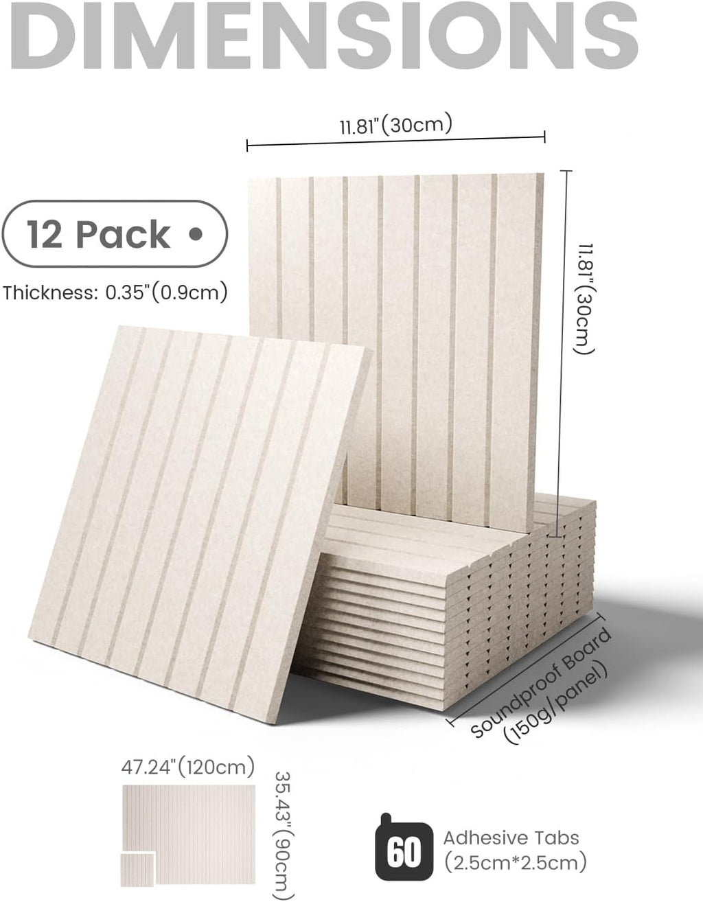 12 Pack Oatmeal Felt Bulletin Boards