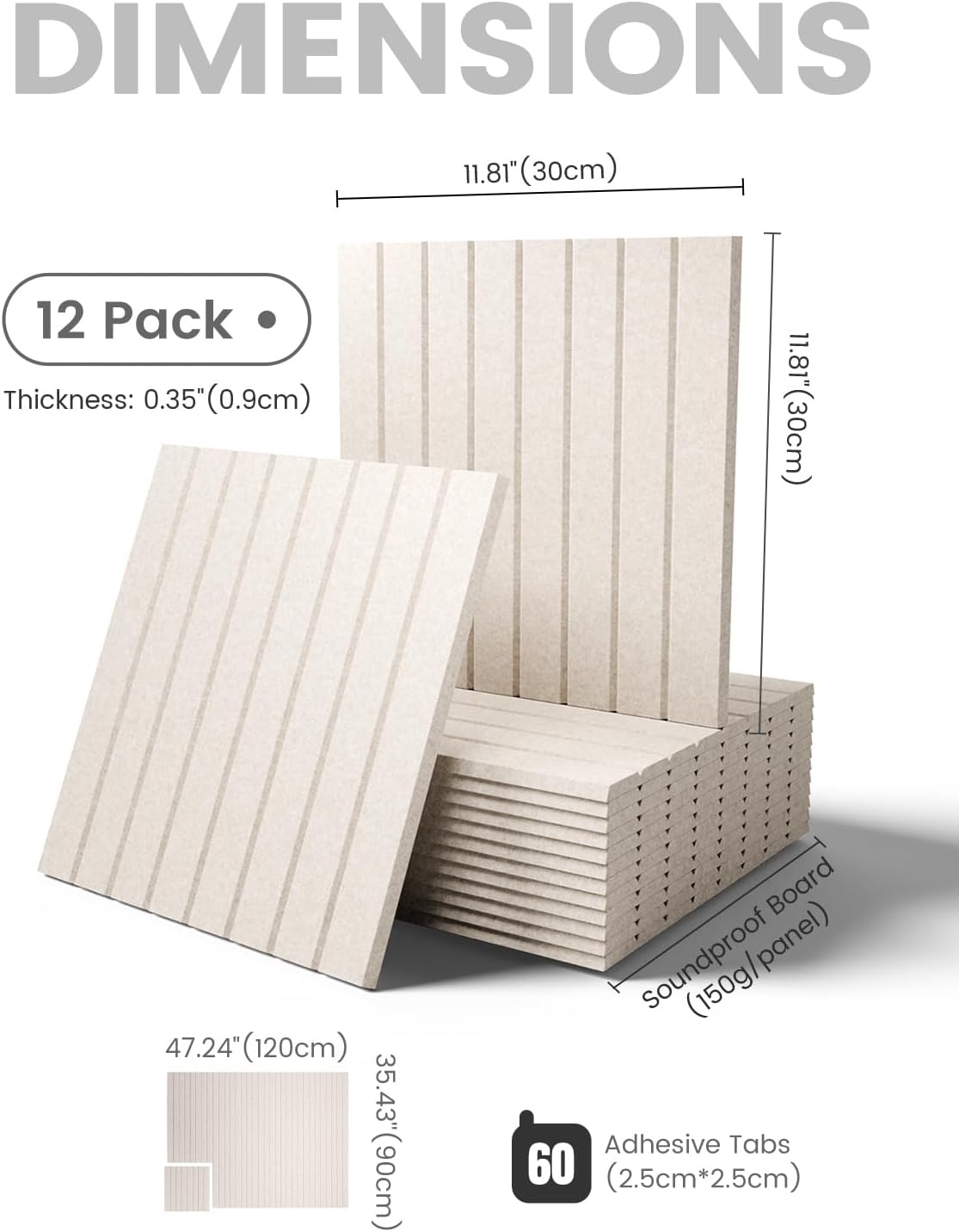 12 Pack Oatmeal Felt Bulletin Boards