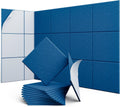 12 Pack Yale Blue Square Acoustic Panels