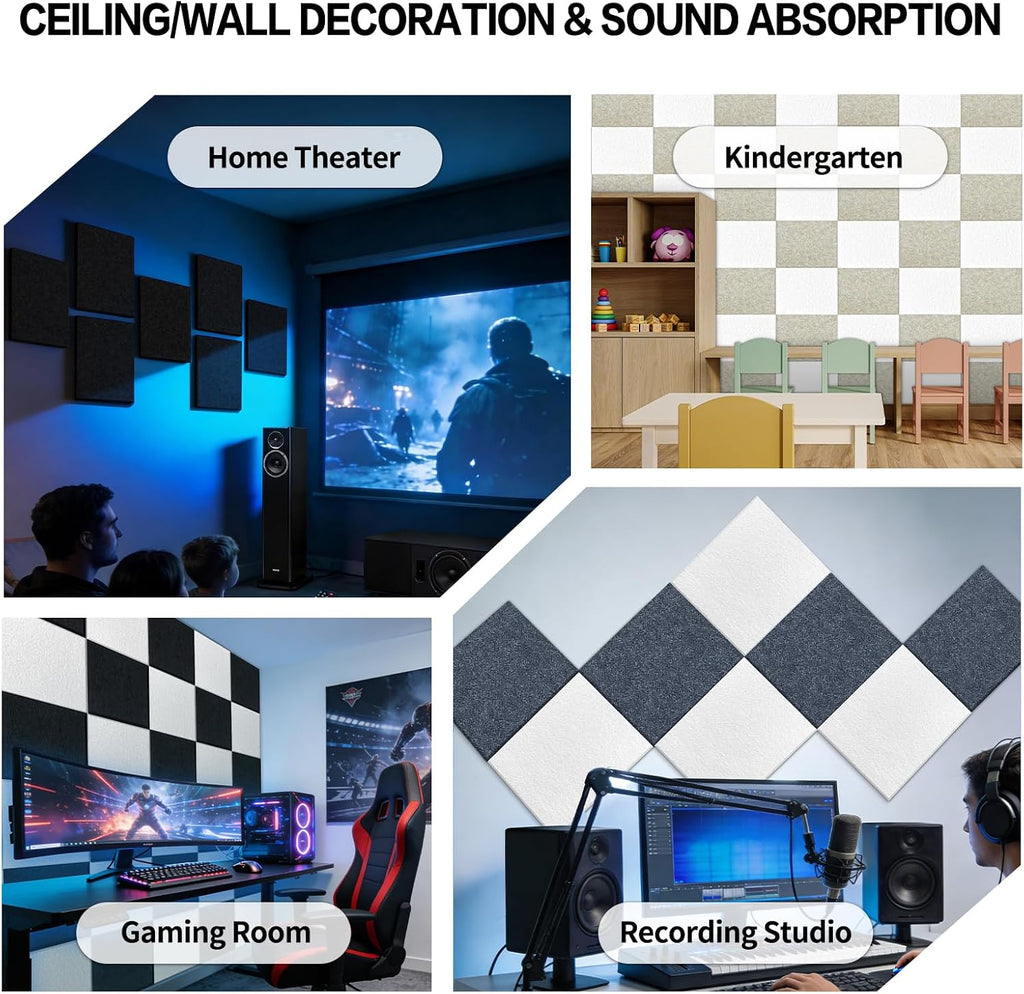 6 Pack High Density Acoustic Panels