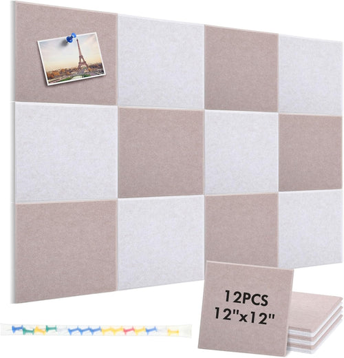 12 Pack Felt Bulletin Acoustic Panels