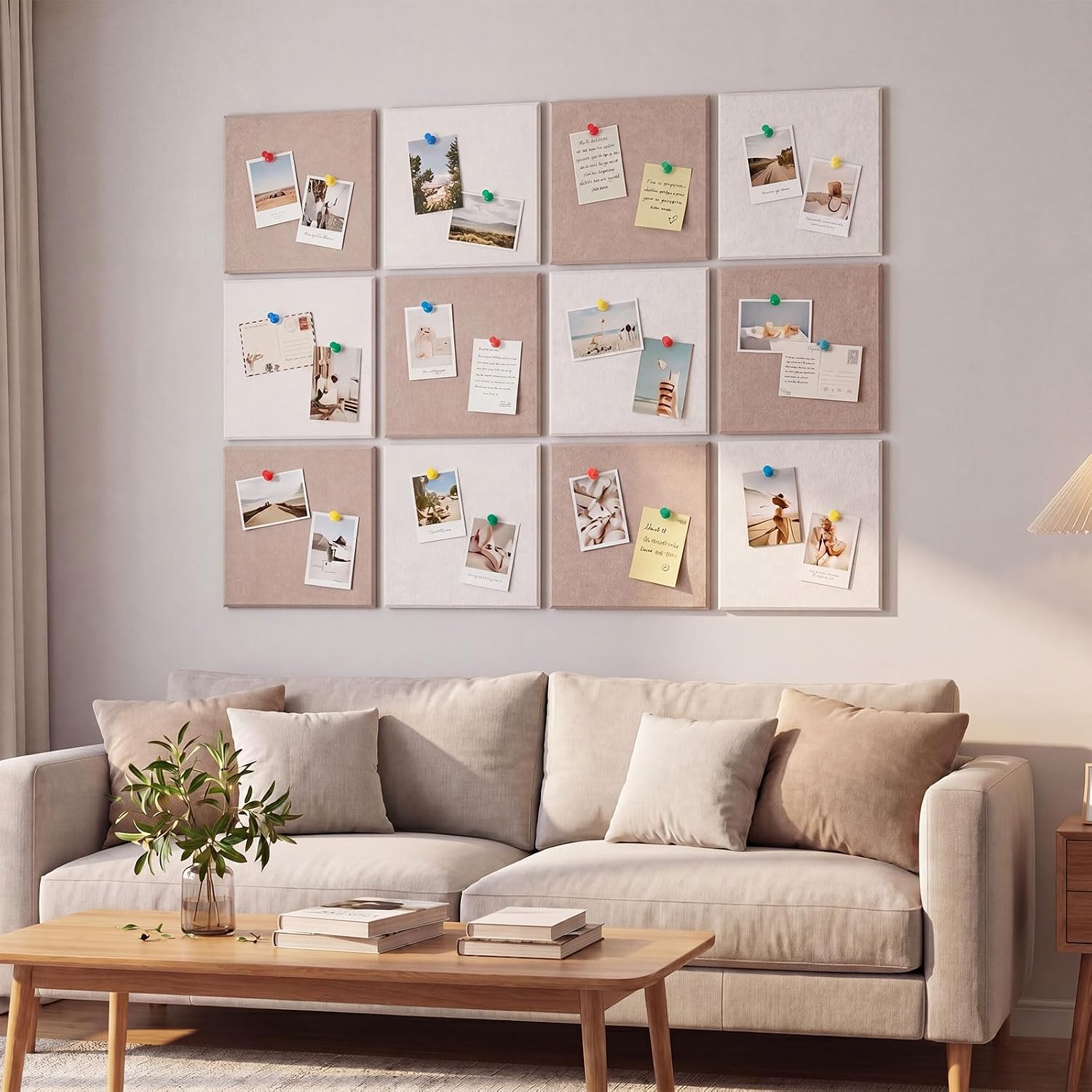12 Pack Felt Bulletin Acoustic Panels
