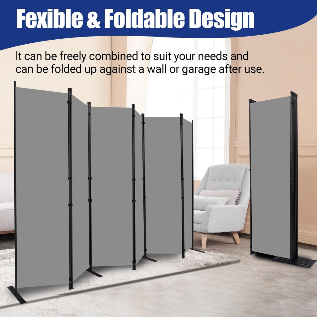 6 Panel Fabric Room Divider