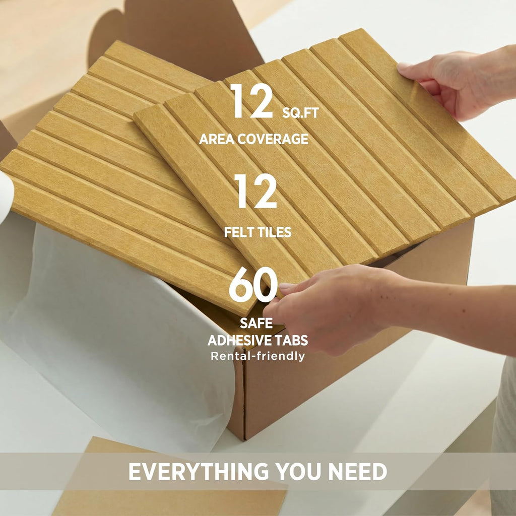 12-Pack Mustard Felt Bulletin Boards