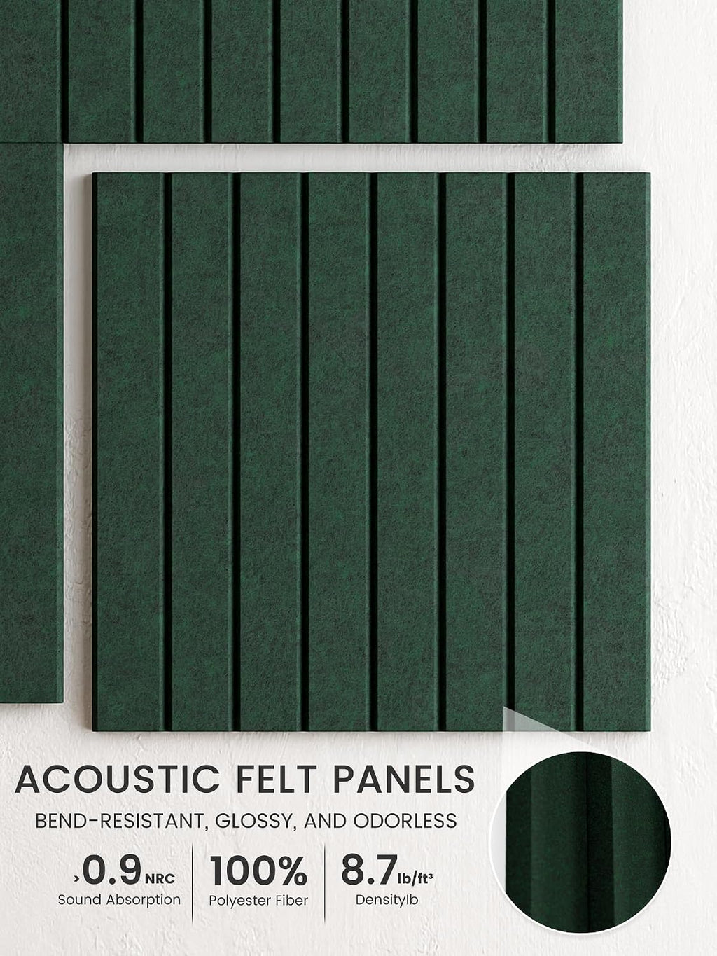 12-Pack Pine Green Felt Bulletin Boards