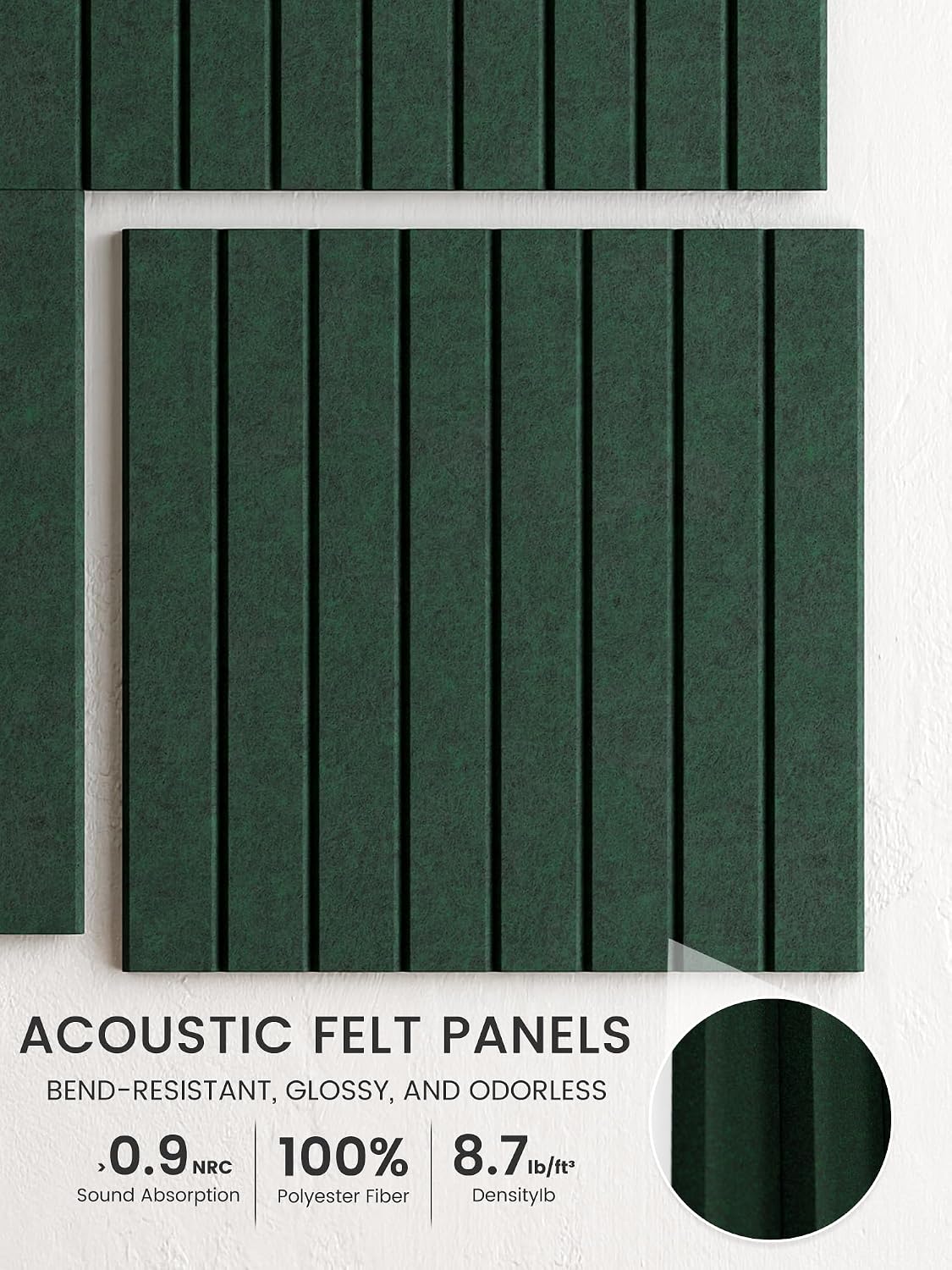 12-Pack Pine Green Felt Bulletin Boards