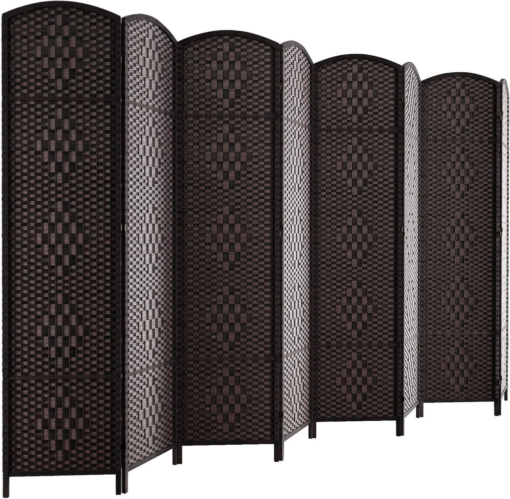 8 Panel Dark Mocha Room Divider Screen