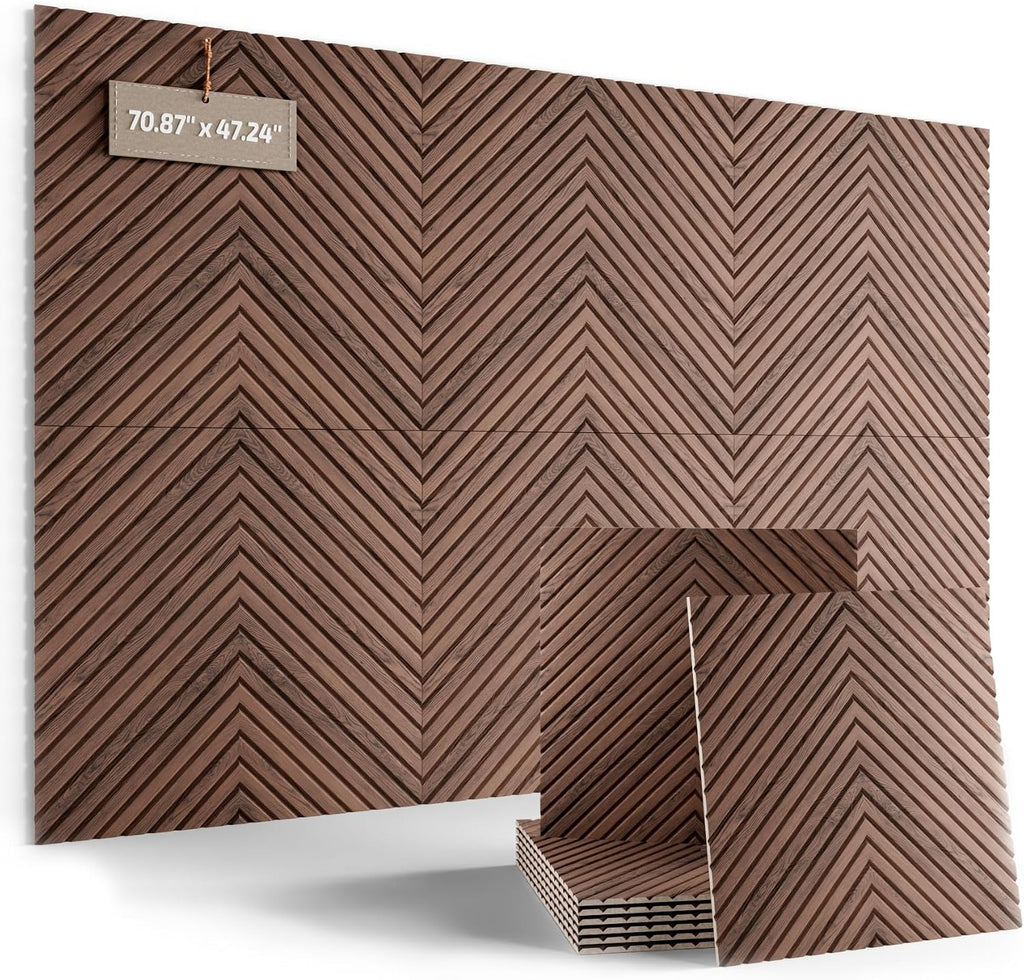 6-Pack Walnut Pyramid Felt Bulletin Boards