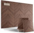 6-Pack Walnut Pyramid Felt Bulletin Boards