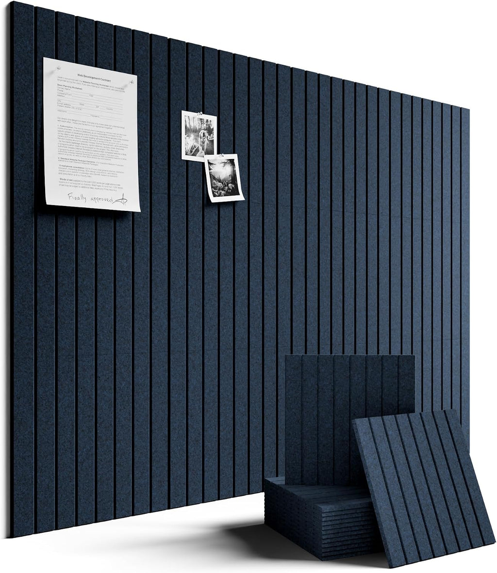 12 Pack Carbon Blue Felt Bulletin Boards