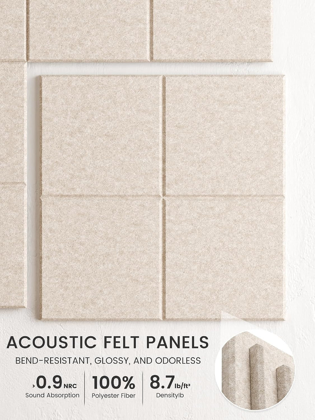 12-Pack Oatmeal Felt Bulletin Boards