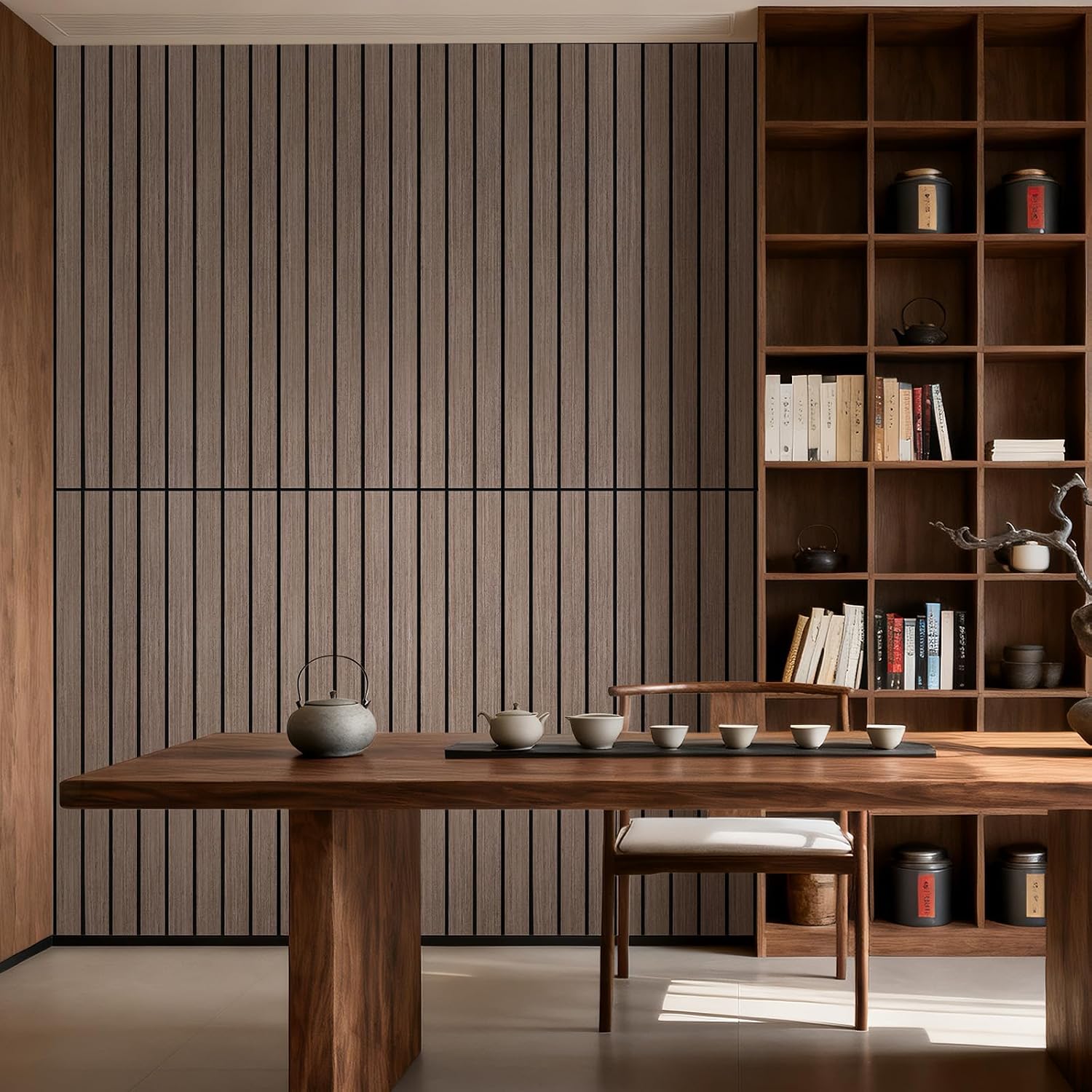 6Pcs Natural-Walnut Acoustic Panels