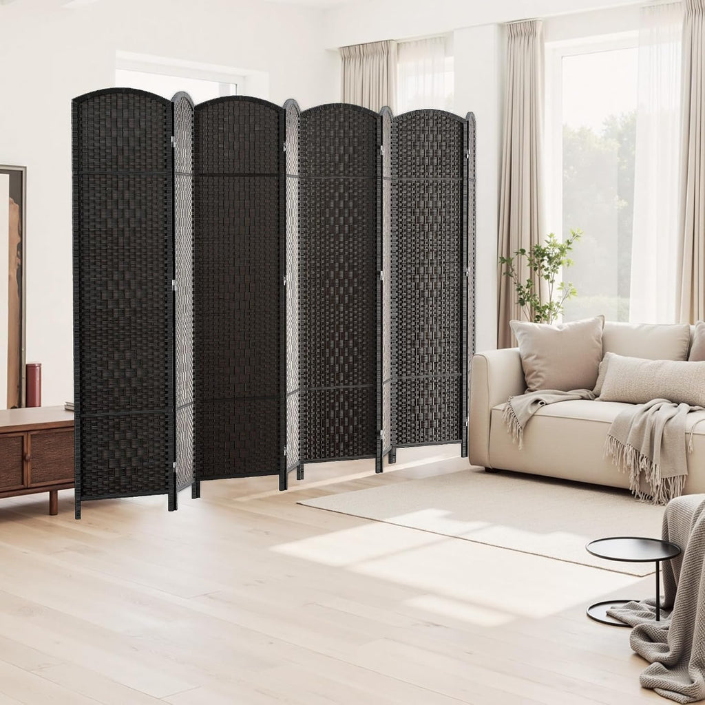 8 Panel Dark Mocha Room Divider Screen