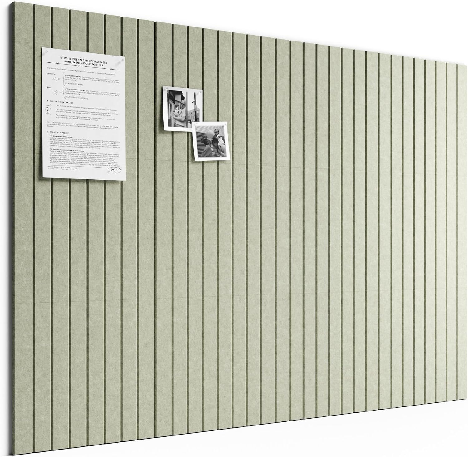 12-Pack Sage Felt Bulletin Boards