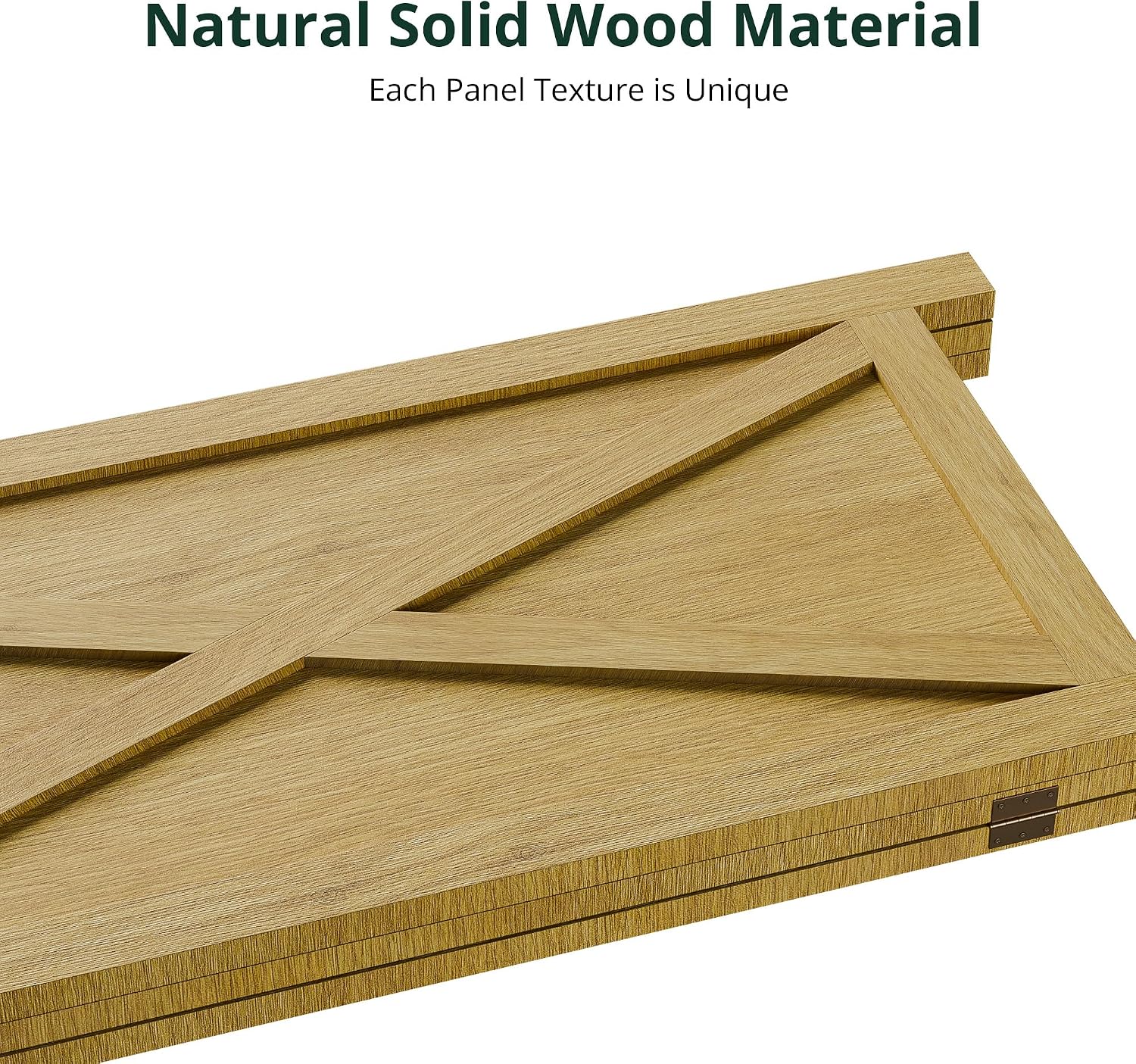 3 Panel Natural Wood Room Divider Screen