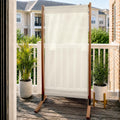 1-Panel Cedar Wood Fabric Room Divider