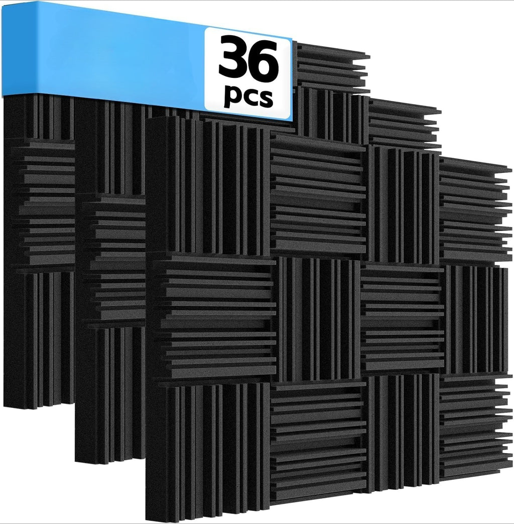 36 Pcs Groove Acoustic Foam Panels