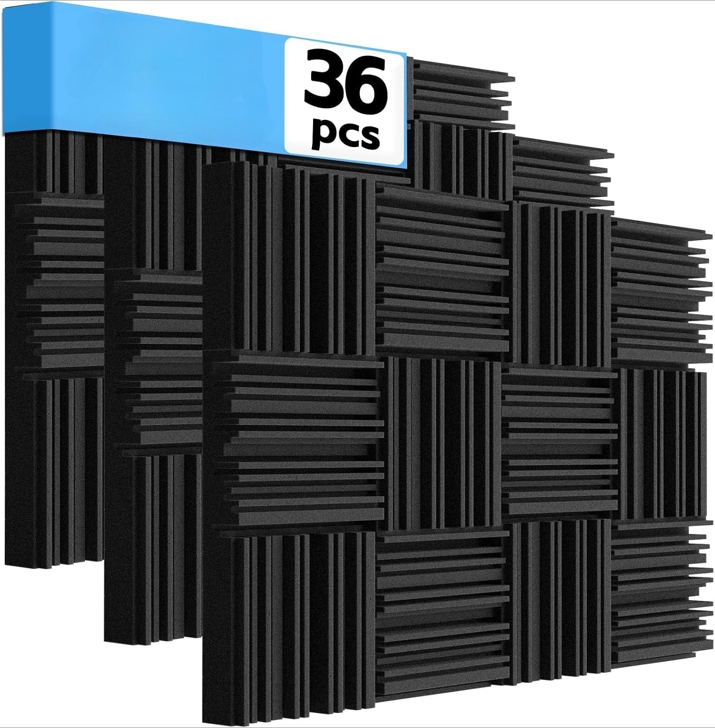 36 Pcs Groove Acoustic Foam Panels